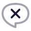 Comment Remove icon with twotone rounded style